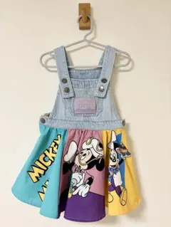 リトシー　ミッキーマウスジャンパースカート　ワンピース 90 littc ミニー