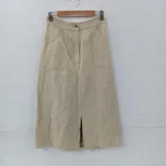 値下◎3.19◎S536◎スローブイエナ◎ロングスカート◎ベージュ◎36