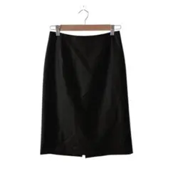 美品✨ANAYI アナイ(S)ウール混 膝丈 タイトスカート/ダークブラウン