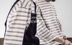 nest robe ボーダー ビッグ Tシャツ　ピンク　UpcycleLinoのサムネイル