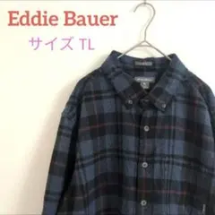 古着 Eddie Bauer チェックシャツ 長袖 サイズTL