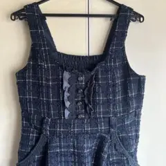 【アクシーズファム】ツイードジャンパースカート