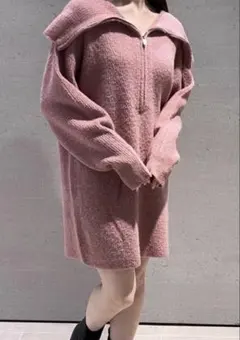 snidelオフショルダー ニットワンピース