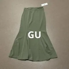 タグ付きGUカットソーマーメイドロングスカート　M