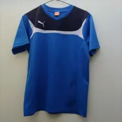 PUMA Vネック Tシャツ 青 160