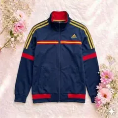 【激レア】adidas トラックジャケット 背面デカロゴ スペインカラー