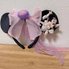 ディズニー・ミニーマスコット付・カチューシャ ベール　チュール