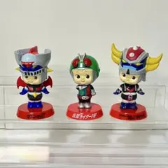 キューピー 首振り ミニフィギュア 仮面ライダー1号 マジンガーZグレンダイザー