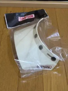 SIMPSON M50 バイザー　ホワイト　新品/未使用のサムネイル