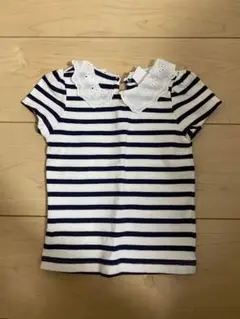 baby GAP ストライプレース襟Tシャツ 18-24ヶ月