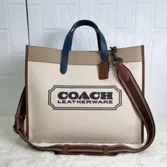 【美品】COACH Field Tote 40 C3799トートバッグ　2wayのサムネイル