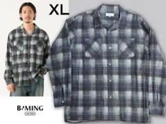 定価1.1万　美品　BEAMS チェック柄 長袖シャツ XL　ビームス