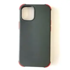 【新品未使用】iPhone12用 5.4インチ　ブラック/レッド ソフトケース
