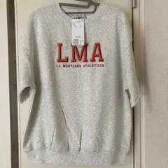 新品　【ユニセックス】サガラ刺繍半袖スウェット