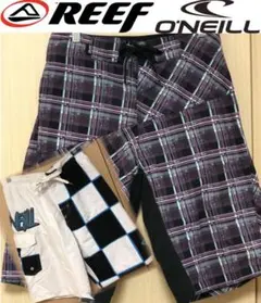 【REEF リーフ&O'NEIL オニール】水着 サーフパンツ 2点セット