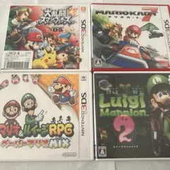 3DSソフトマリオ系4本まとめ売り　ルイージマンション2 マリオカート7