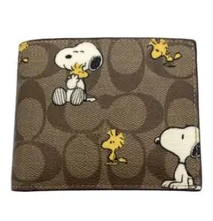 COACH×PEANUTS シグネチャーウォレット スヌーピーウッドストック財布