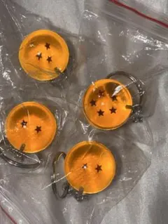 新品 未使用 ドラゴンボール 水晶珠 二星珠 三星球 五星球 キーホルダー