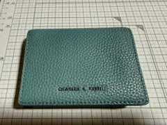 CHARLES & KEITH 二つ折り財布 ターコイズ