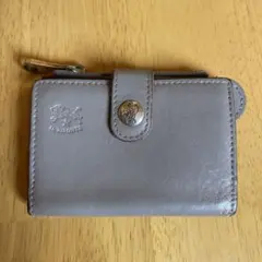 IL BISONTE グレー レザー キーケース