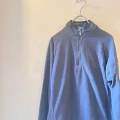 CHAMPION チャンピオン　フリース ハーフジップ　グレー