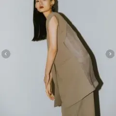 ANDRESD バックシアージレセットアップドレス ワンピース 結婚式 お呼ばれ