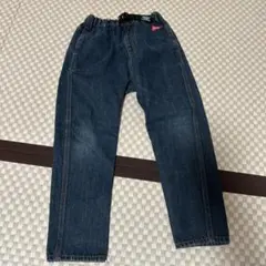 GROOVY COLORS デニム ロングパンツ ウェビングベルト付　140のサムネイル