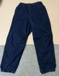 美品　ユニクロ　ウォームイージーパンツデニム　130センチ