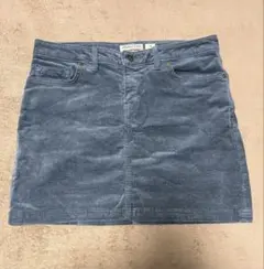 PATAGONIAコーデュロイ タイトスカート 青