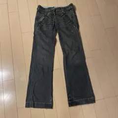 #デニムパンツ #ダークグレー #ステッチデザインのサムネイル