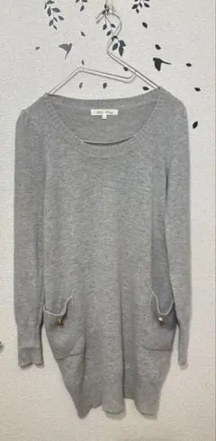 Rope Picnic ニットチュニック グレー