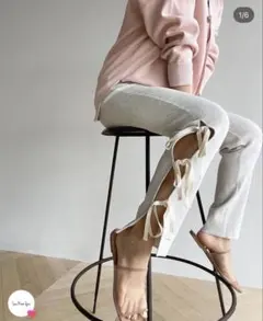 美品】SeaRoomlynn LINENスカラップパンツ ベビーピンク M - メルカリ