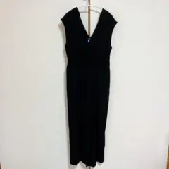 オールドネイビー オールインワン L 黒 リラックス 大人可愛い お出かけ