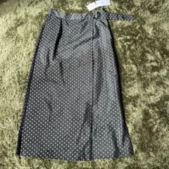 OPAQUE.CLIP 水玉スカート 新品タグ付き ドット柄 ロングスカート