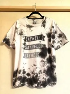 SAYHELLO セイハロー タイダイ ティーシャツ Tシャツ ボックスロゴ L