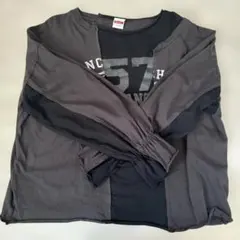 niko and...長袖切り替えtシャツ ブラック Lサイズ