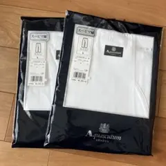 【新品】Aquascutum スーピマ綿 ロングパンツ L ホワイト　2枚のサムネイル