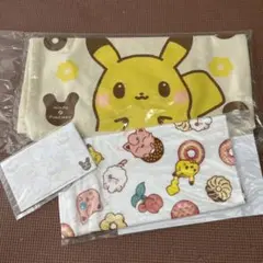 ポケモン　トートバッグ　ハンドタオル　メモ帳　ミスタードーナツ