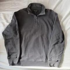 Eddie Bauer ハーフジップスウェット M グレー