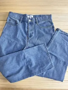 MONO-MART ストレートデニムパンツ ライトブルー Sサイズのサムネイル