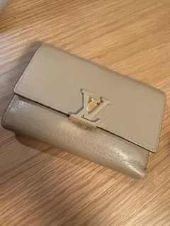 LOUIS VUITTON グレー 長財布 ICチップ 保存袋 箱付き - メルカリ