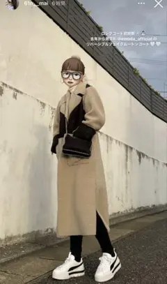 EMODA リバーシブル ロングボアコート