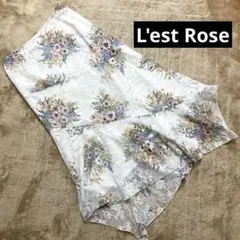 レストローズ　L'est Rose花柄レースイレギュラーヘム変形スカートのサムネイル