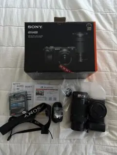 美品】SONY α6400 ダブルズームレンズキット シャッター回数649回