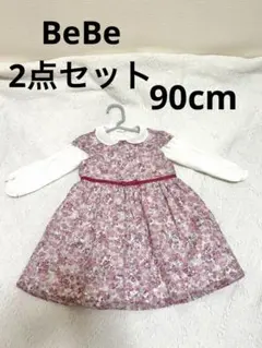 【BeBe】サイズ90cm 花柄ワンピース【フォーマル】