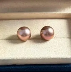 新品未使用極美品真珠パールピアス無調色