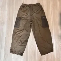【訳あり/ダメージ有】TIGHTBOOTH ワイド カーゴパンツ オリーブ Lのサムネイル