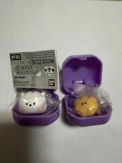 BT21 ぷくっとリング ガチャ2個セット SHOOKY、RJ
