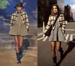 2020SS DIOR シルクツイード 千鳥格子 ドレスのサムネイル