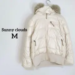 【サニークラウズ】フェリシモ　ダウンジャケット Ⅿ　ファー　フード取り外し可
